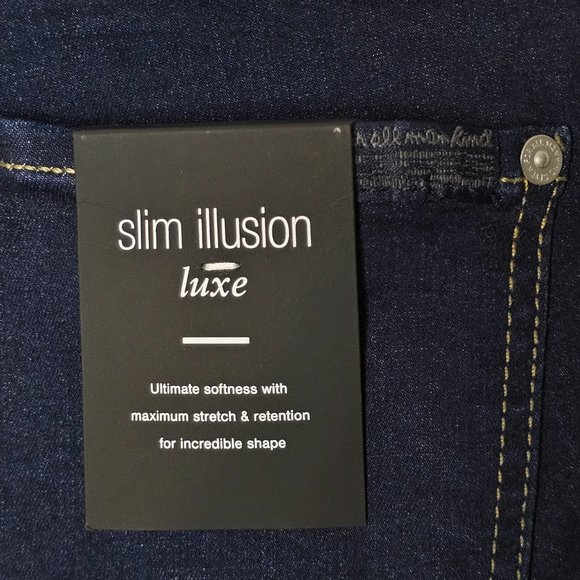 NWT 7 For All Mankind Women's Ankle Skinny/Slim Illusion, Luxe, Dk Jeans Sz 26 - Picture 6 of 11